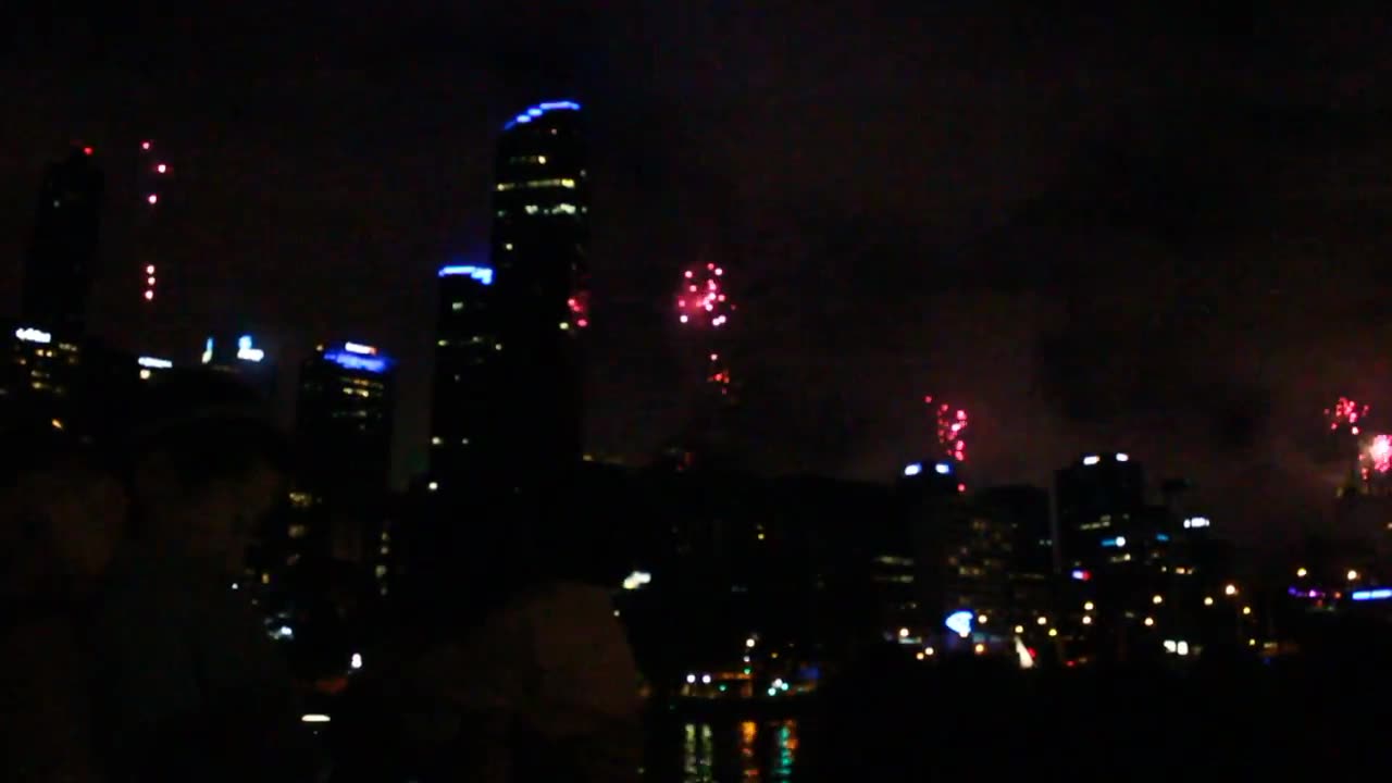 Goodbye 2016 Hello 2017 New Year's celebrations in Melbourne, Australia