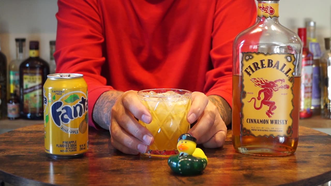 Fireball & Fanta Pineapple Soda