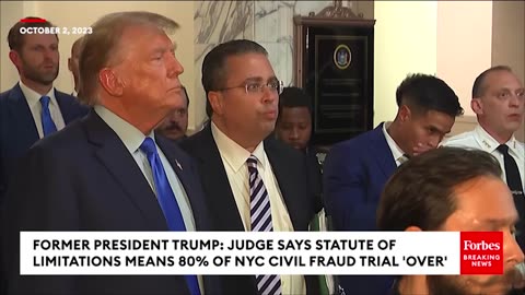 BREAKING NEWS: Shock End To Day One Of Trump Trial—Ex-POTUS Claims Judge Ruled 80% Of Case Over