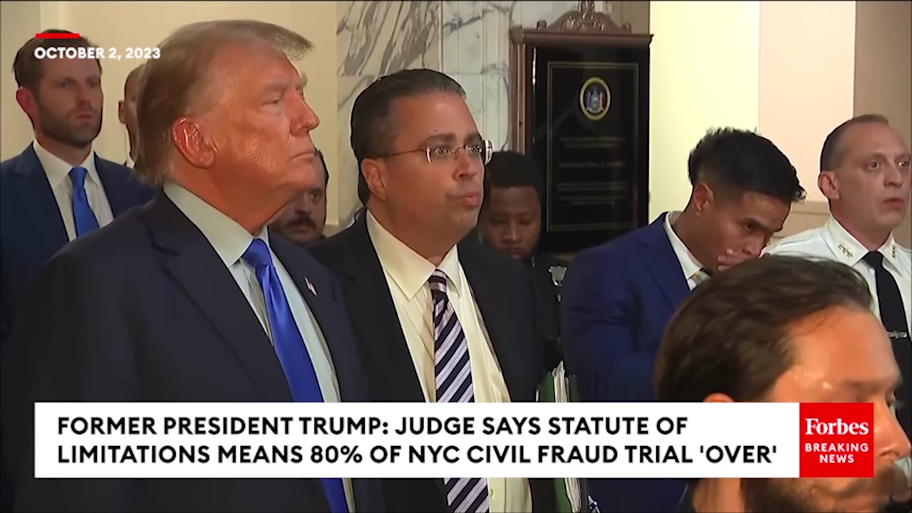 BREAKING NEWS: Shock End To Day One Of Trump Trial—Ex-POTUS Claims Judge Ruled 80% Of Case Over