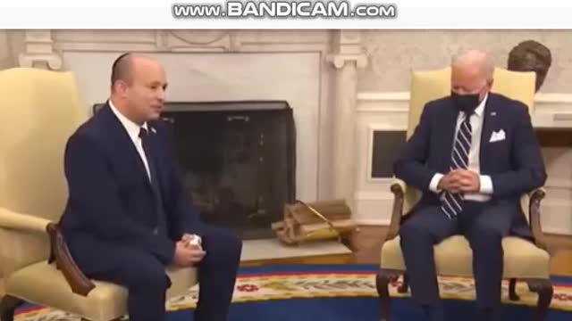 Biden sleeping during meeting with Israeli PM