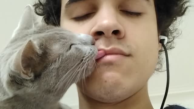My Cat is Addicted to My Lips