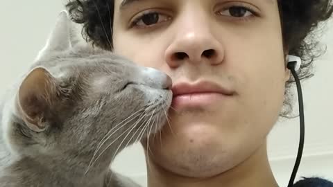 My Cat is Addicted to My Lips