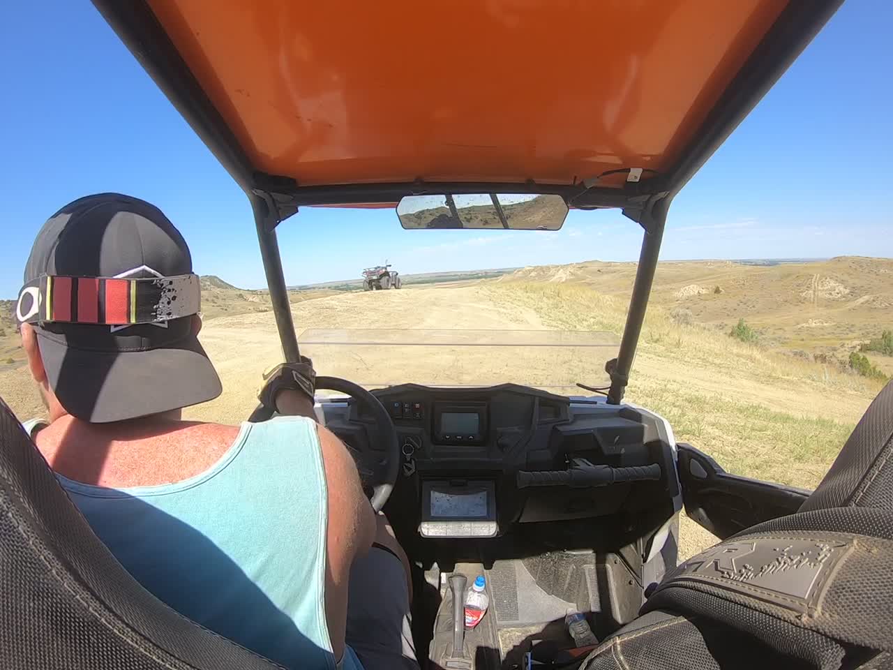 Dirt Bike Lands on UTV After Jump