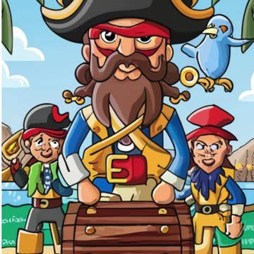 Ahoy, Mateys! Pirate Coloring Adventure for Kids: Giant Treasure Hunt Tablecloth & Jumbo Books