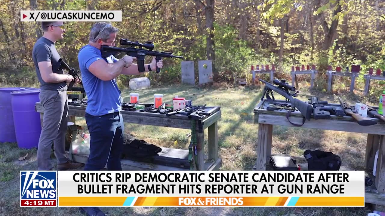 Dem candidate mocked after reporter injured at campaign gun event 'Morons'