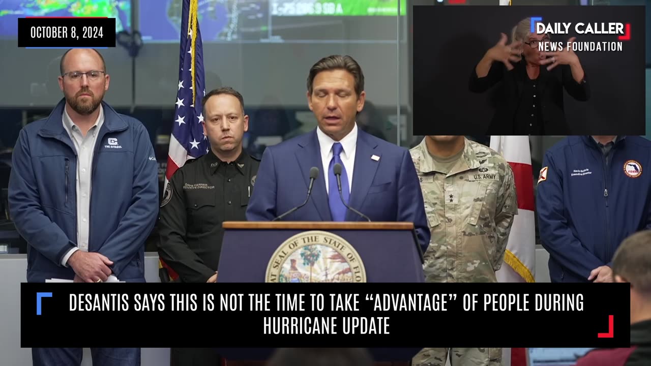 DeSantis Says It’s Not The Time To Take “Advantage” Of People