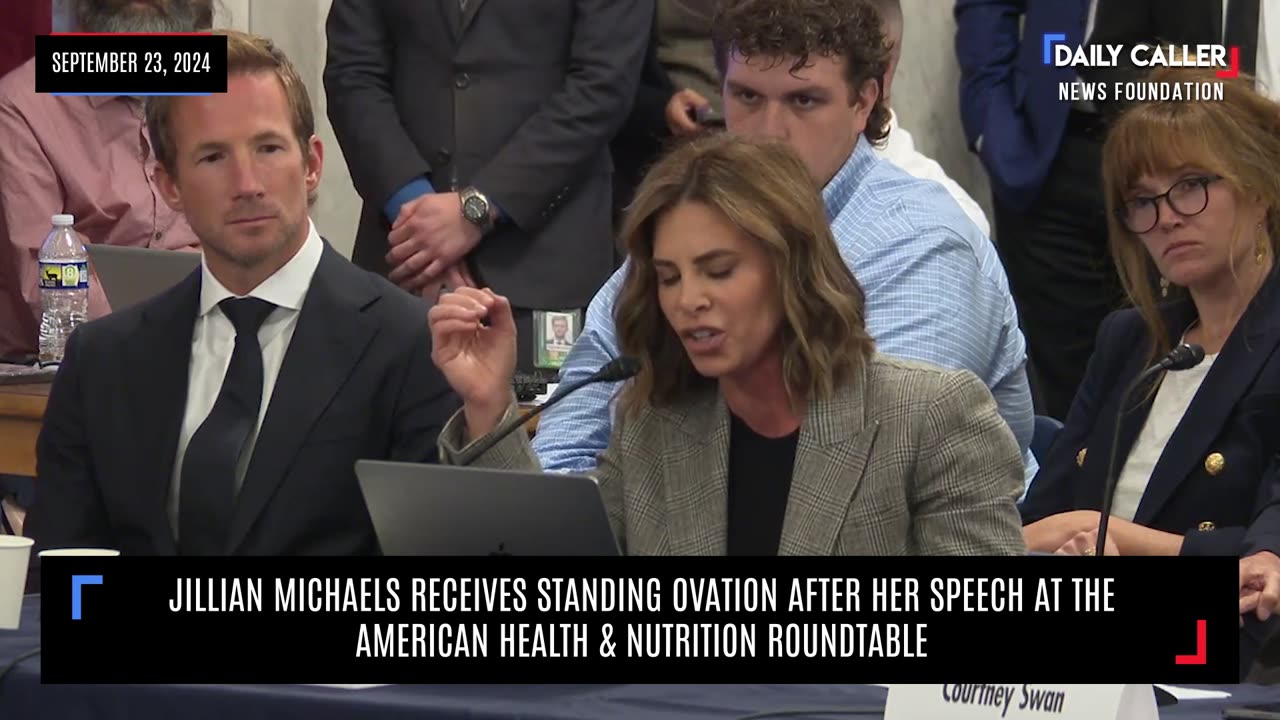 Jillian Michaels Receives Standing Ovation After Speech At Health Roundtable