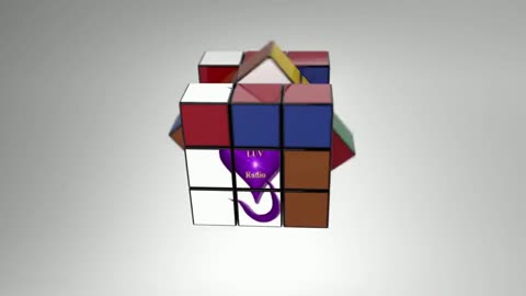 10 sec Rubiks Cube Logo promo LUV Radio (12 Epic International Radio Stations) 5D Radioflix