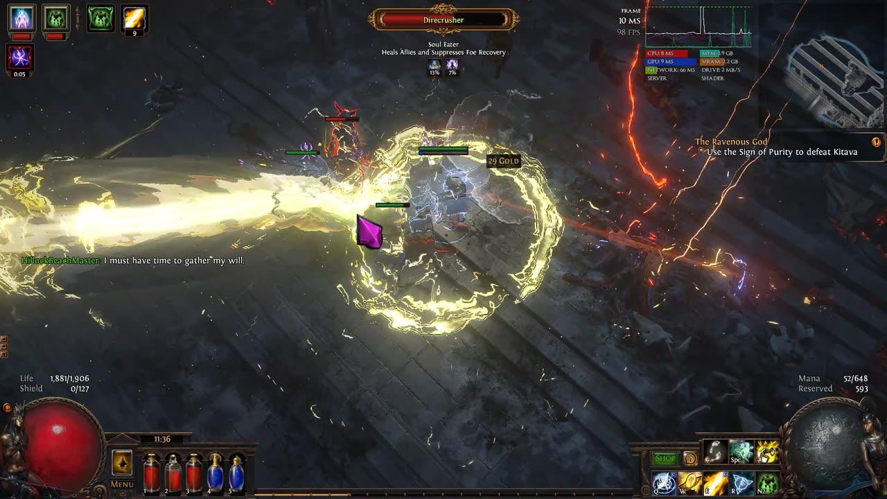 Path of Exile, A5 Kitava, HC R SSF, comfy mode