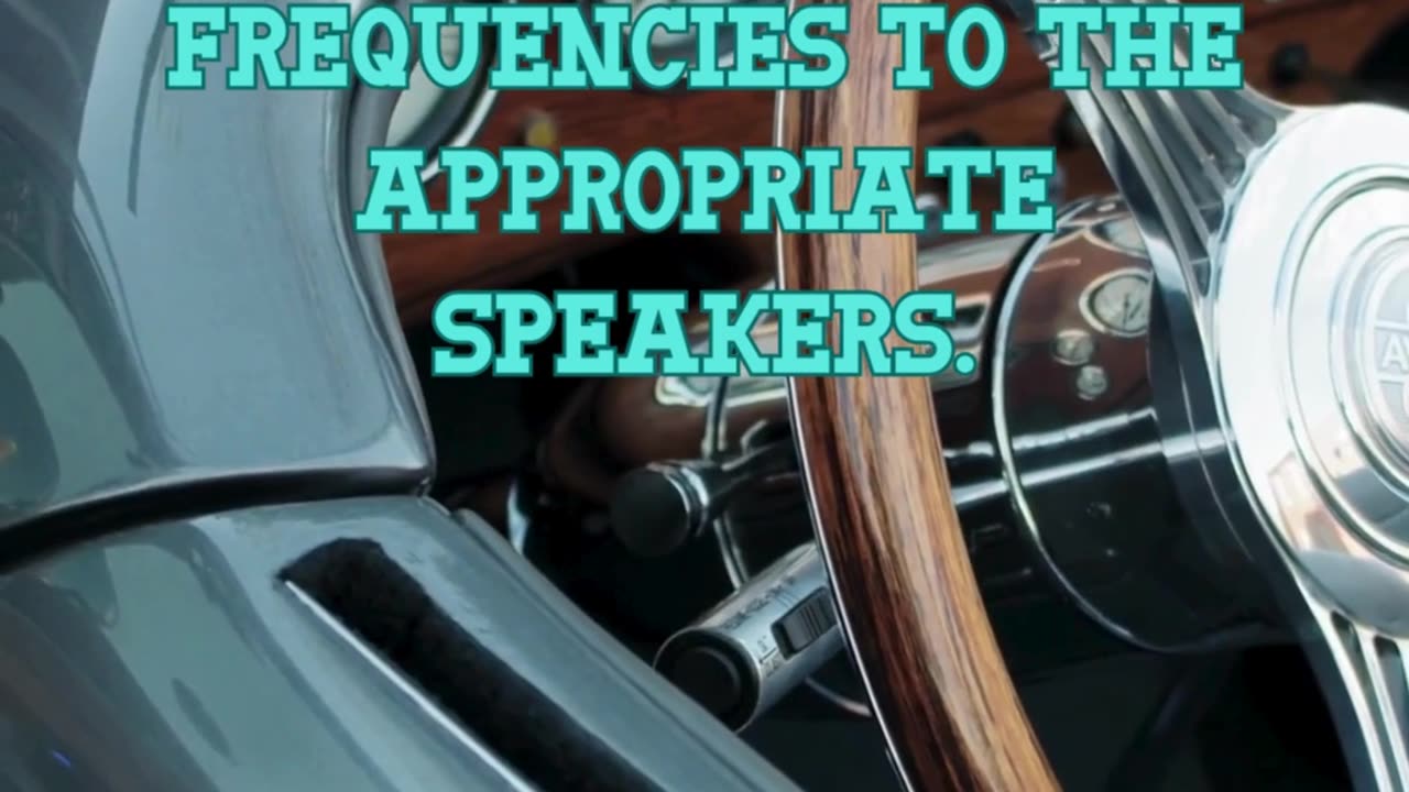 Install a crossover to direct specific frequencies to the appropriate speakers.