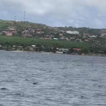 Scuba dive boat en route to second dive of morning