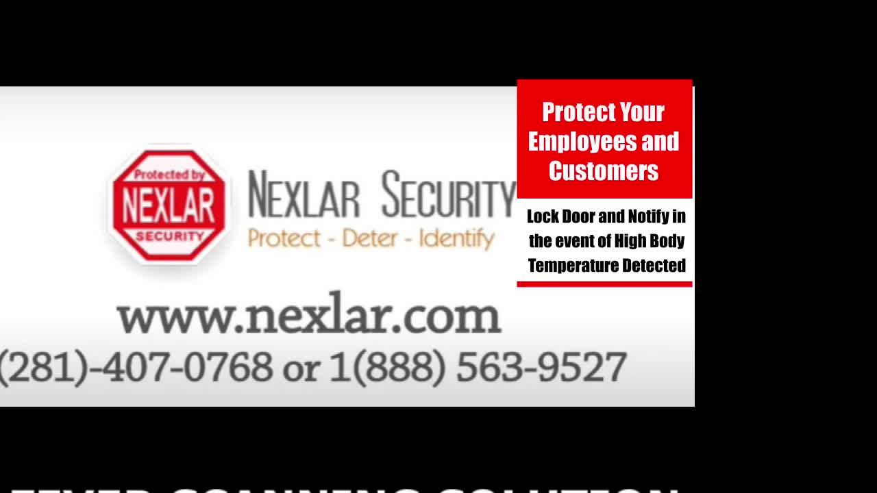 Nexlar Security High Body Temperature Detection Camera and Mask Detection Solution