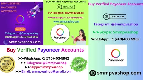 Buy Verifed Payoneer Accounts ➤➤Telegram: @Smmpvashop