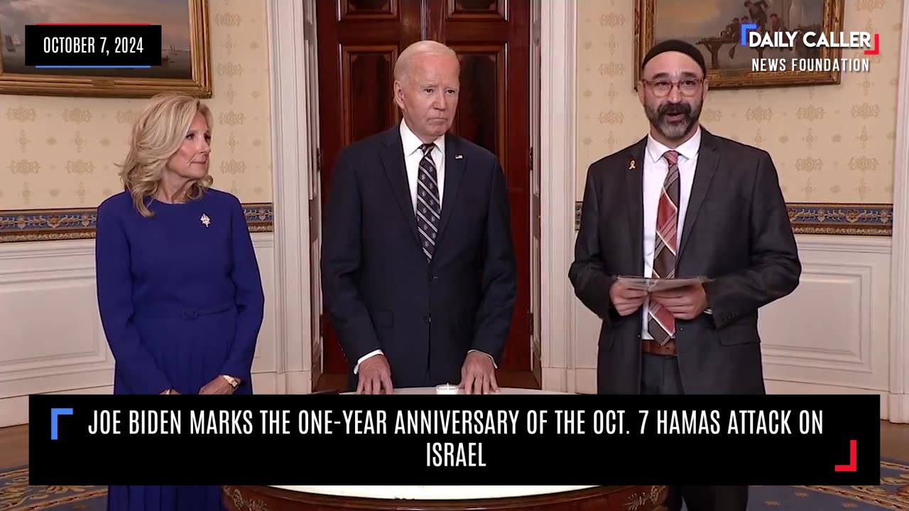 Biden Marks One-Year Anniversary Of Oct. 7 Attack On Israel