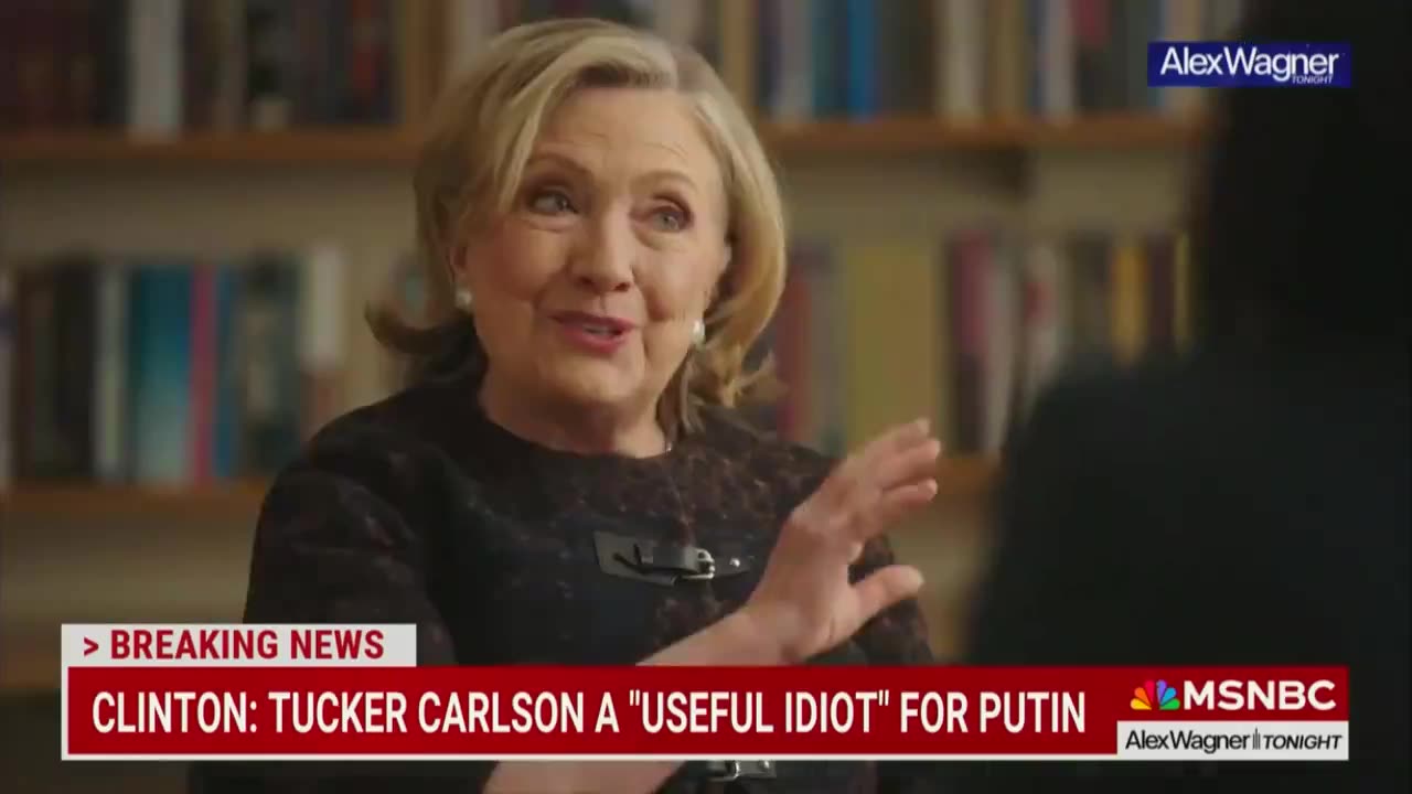 Hillary Clinton suggests Tucker Carlson is part of a 5th Column for Putin