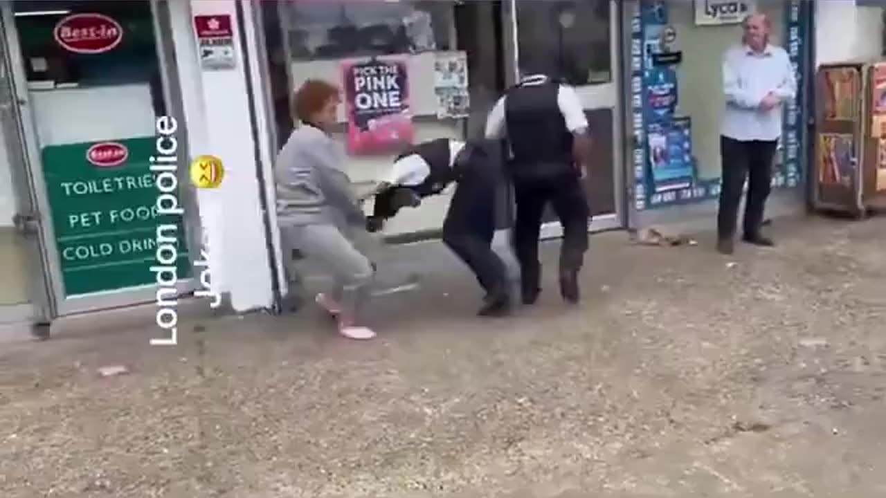 Middle Aged Woman Escapes UK Police