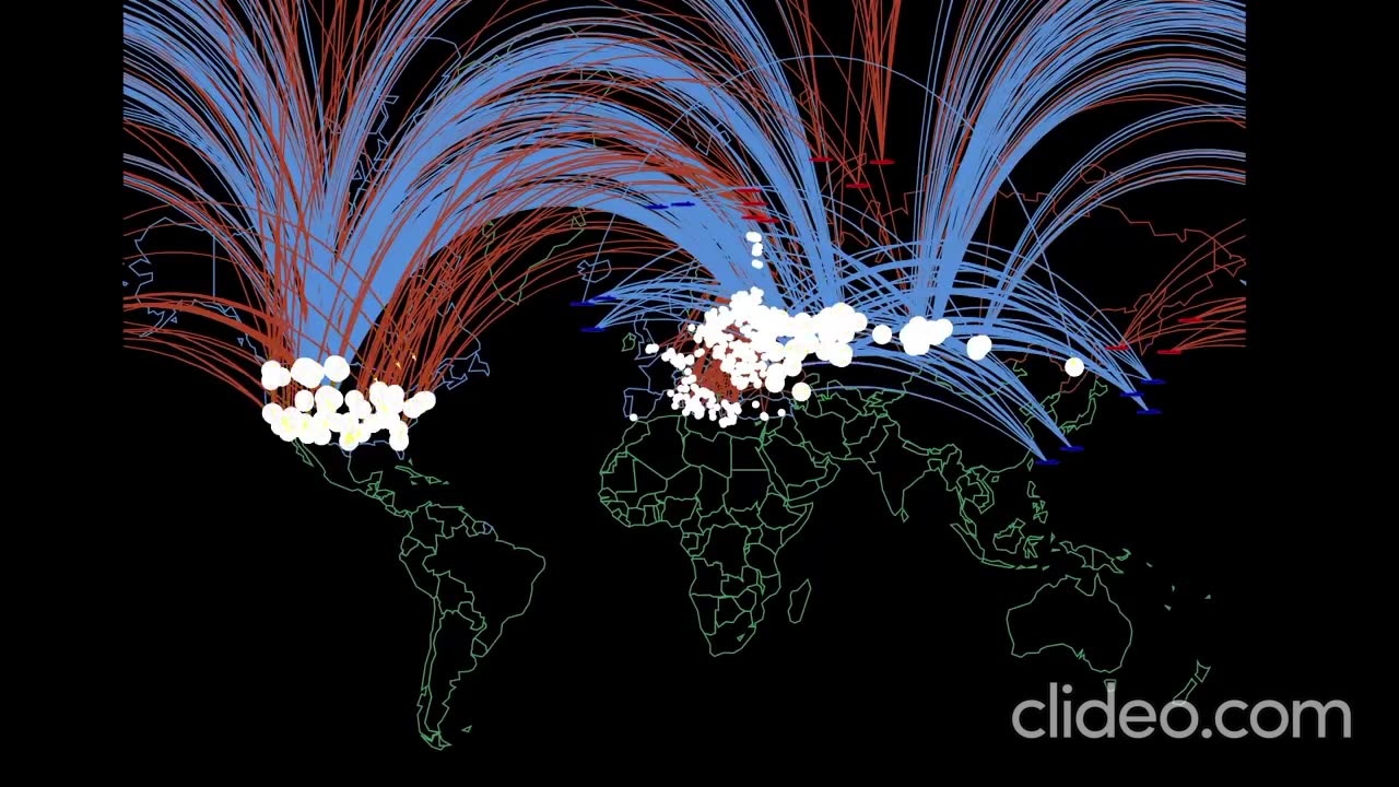 SKYNET 😨 AI video simulating the beginning of WW3 with nuclear weapons