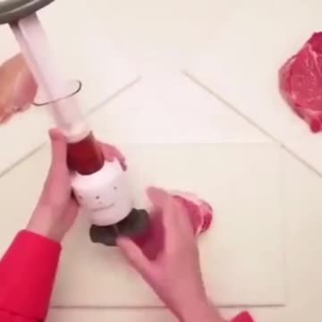 Stainless Steel Marinade Meat Injector 2-In-1 Meat Tenderizer Marinade Injector
