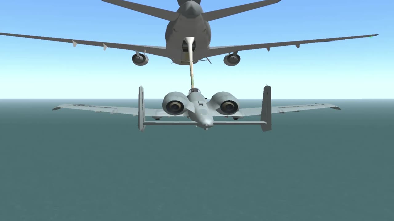 A-10 Air Refueling With KC-10 Tanker -Lockon- Modern Aircombat