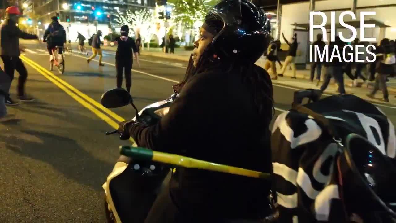 ANTIFA pulls knife gets knocked out MAGA