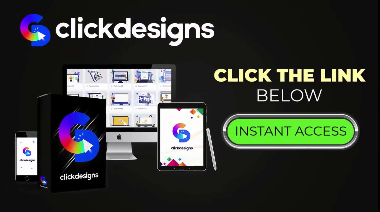 ClickDesigns 2025 💻 Make Pro Graphics, Logos & Websites In Minutes!