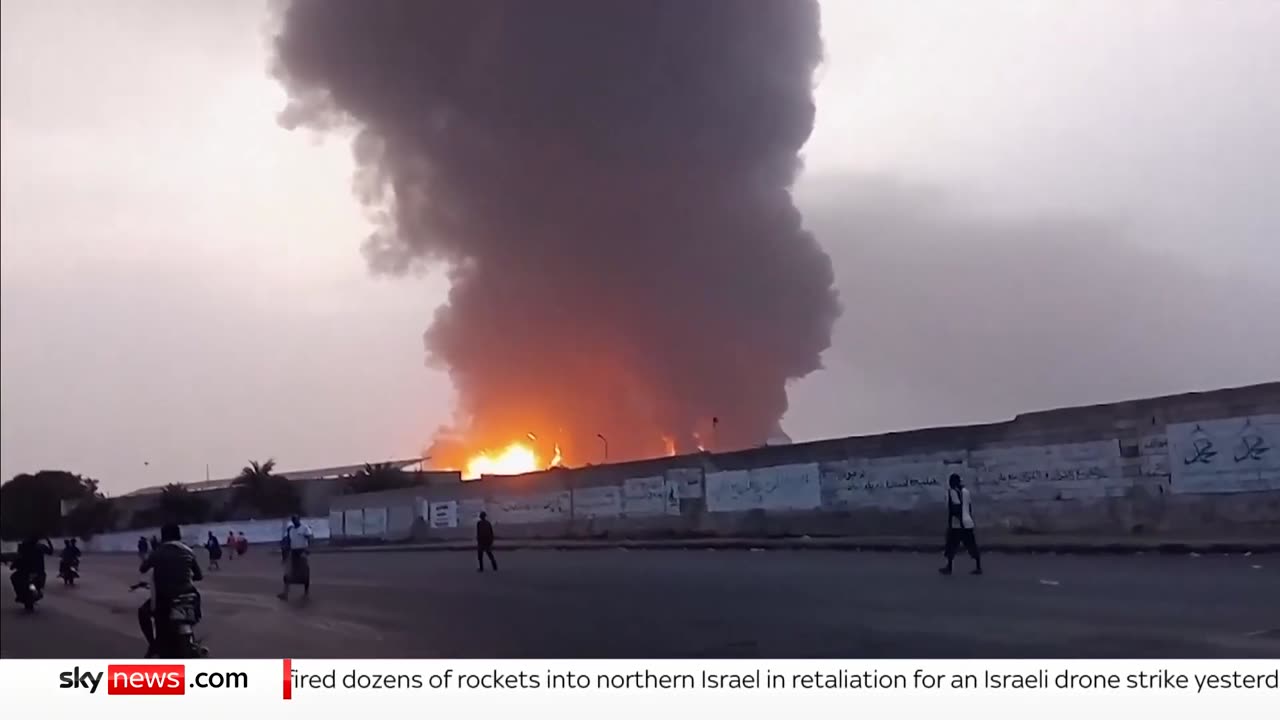 Israel strikes Yemen port after Houthi attacks on til aviv