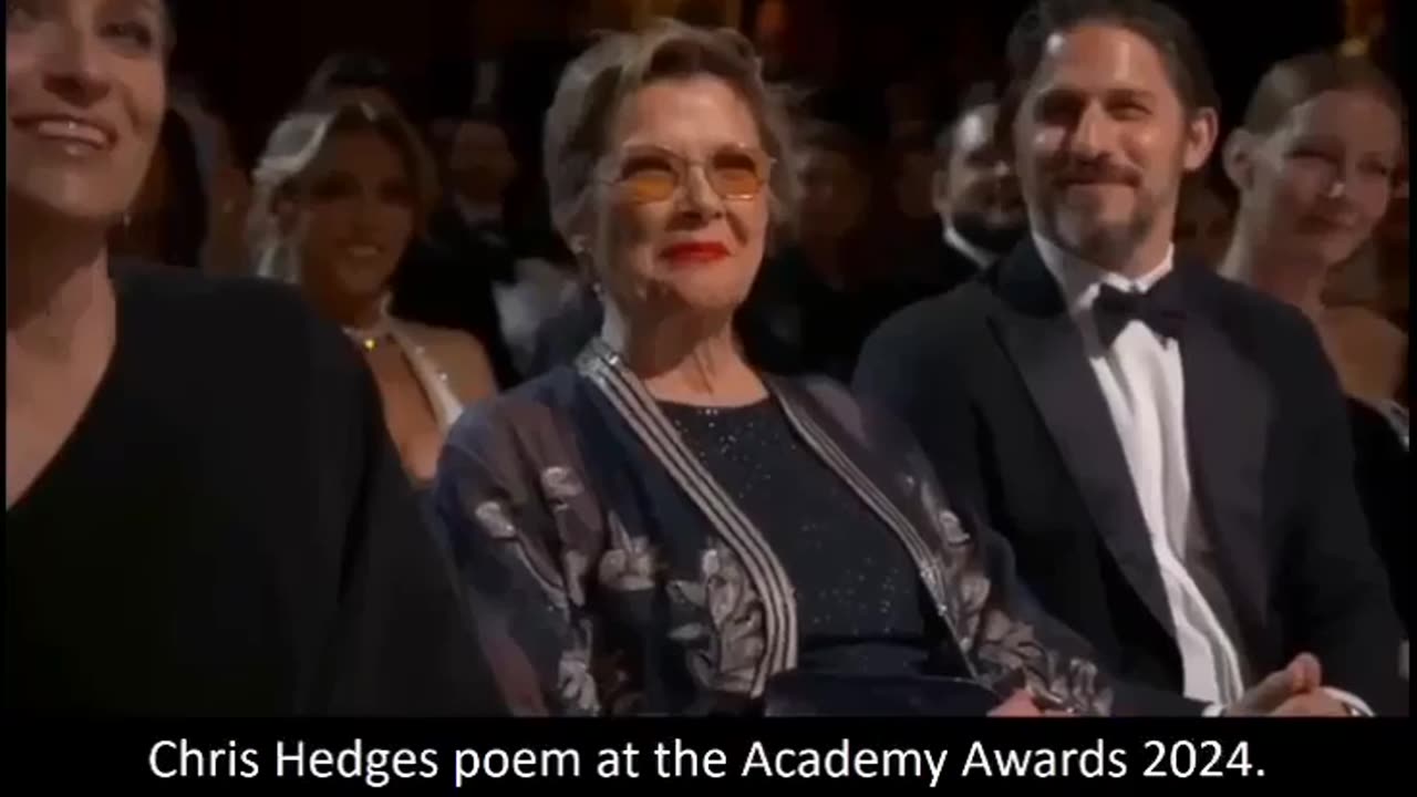 Chris Hedges poem at the Academy Awards 2024. 4 Minutes of gut wrenching truth.