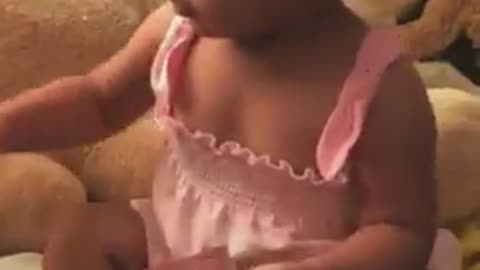 Funny kid in dad's wallet
