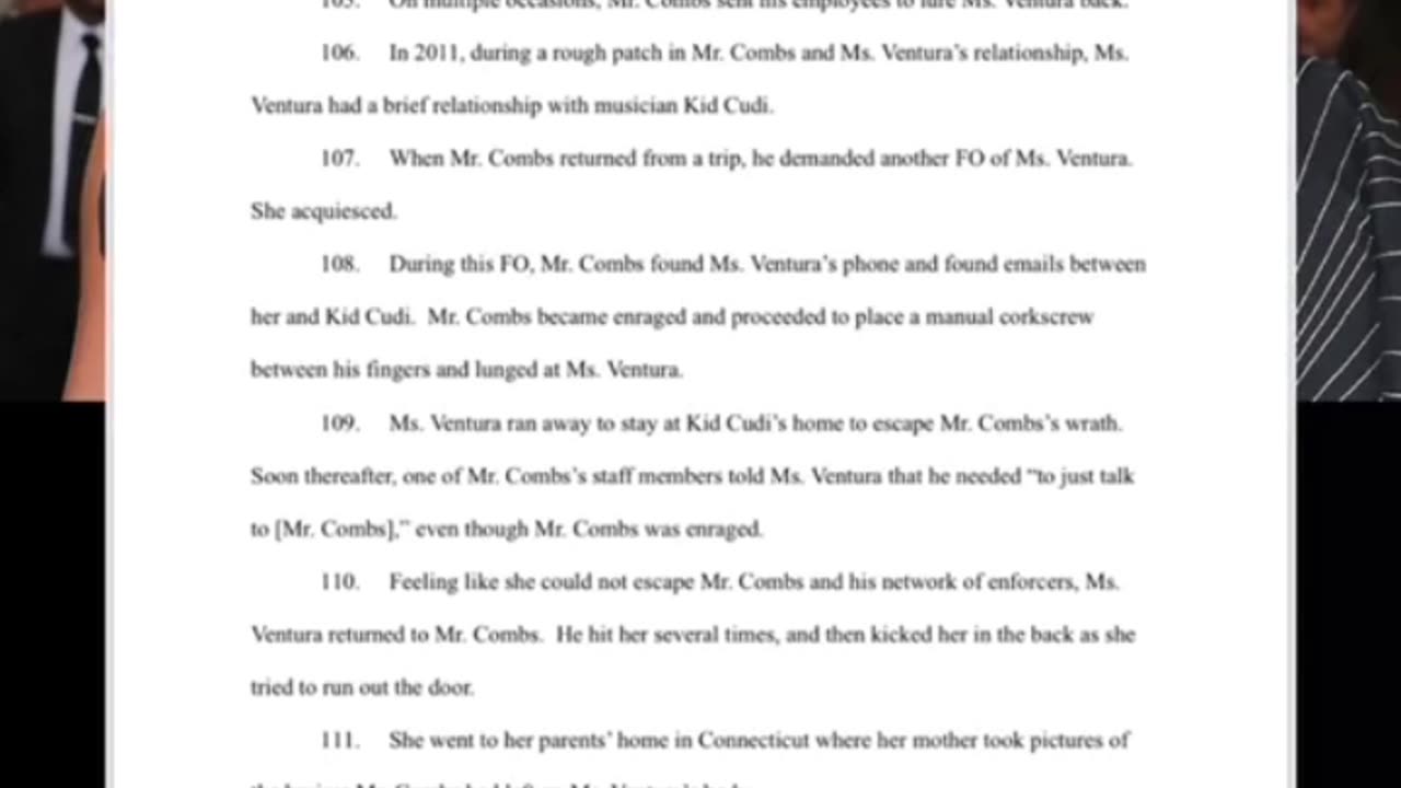 CASANDRA VENTURA Plaintiff vs SEAN COMBS Defendants