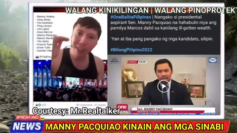 PACQUIO-BBM BINASAG NI VP SARA! KINAIN NI MANNY LAHAT NG SINABI NA HAHABULIN SI BBM SA MGA NINAKAW