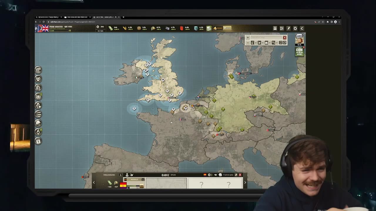 Nick Fuentes plays his new Call of War session