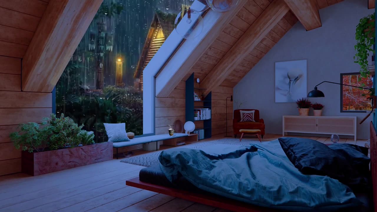 Calm down with this 20 min rain meditation sound 🧘🏽♀️
