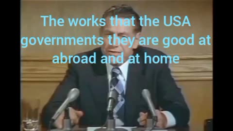 the works that the USA governments they are good at, abroad and at home