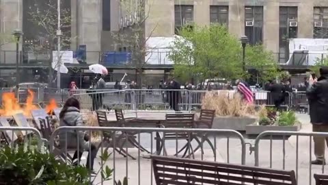 BREAKING... Man Sets Himself On Fire Outside Trump’s Trial In New York