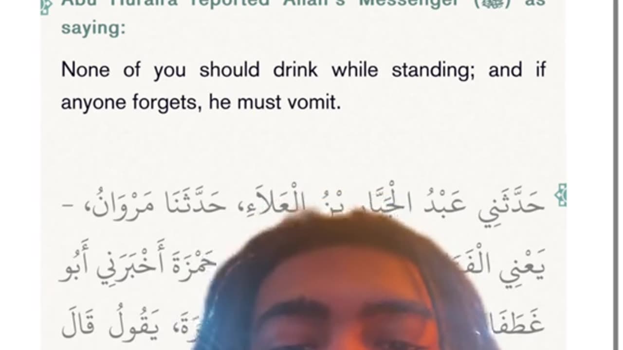 Muslims Can not drink water while standing islam pagan church of Satan