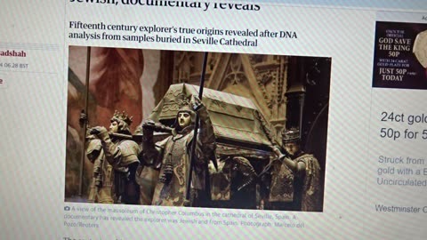 Christopher Columbus was Jewish DNA study finds. History is a lie.