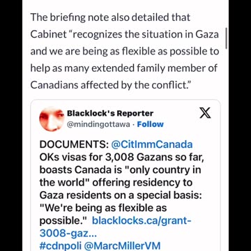 Over 3000 Gazans have been approved to enter Canada