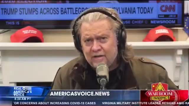 Steven Bannon Message to Biden “ Biden you can run but you can’t hide from me, we’re coming for you”