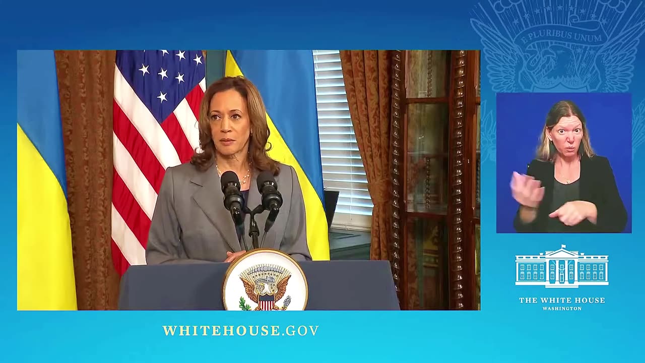 Vice President Kamala Harris & Ukraine President Zelenskyy Speak to Press