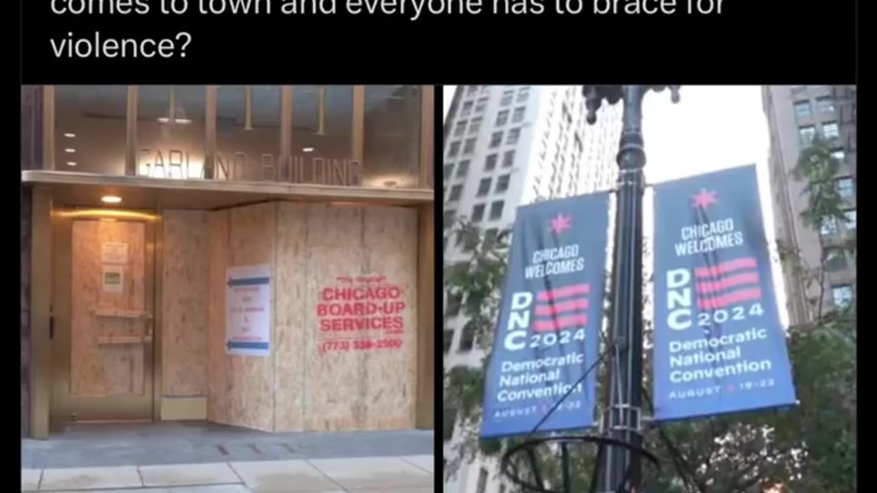 Boarding up for the DNC, Why?