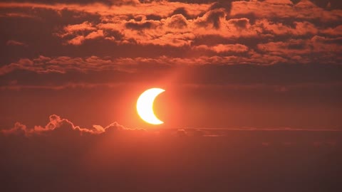 6-10-2020 Annular Eclipse Sunrise in New York! Big Lightning Strikes in Saudi Arabia