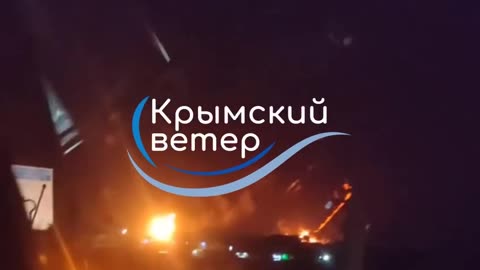 🔥In occupied Feodosia another oil tank is caught fire reported.