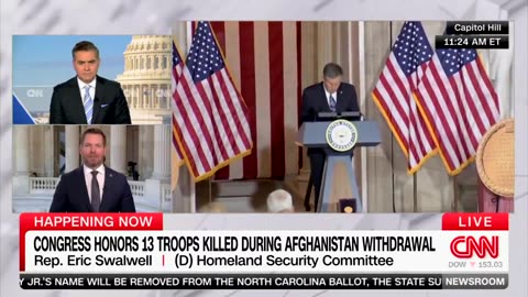 Eric Swalwell blames President Trump for politicizing the Afghanistan withdrawal