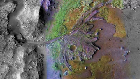 Mars 2020 Landing Site Jezero Crater Flyover