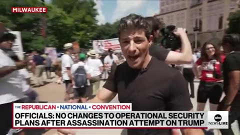Protesters begin to gather outside Republican National Convention ABC News