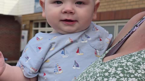 The boy loving his first little holiday 💙 😍