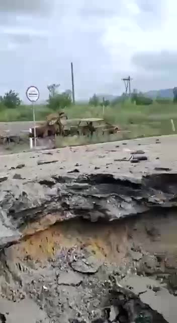 Kontrolní stanoviště Ukrajinských nacistů u Lisičansku