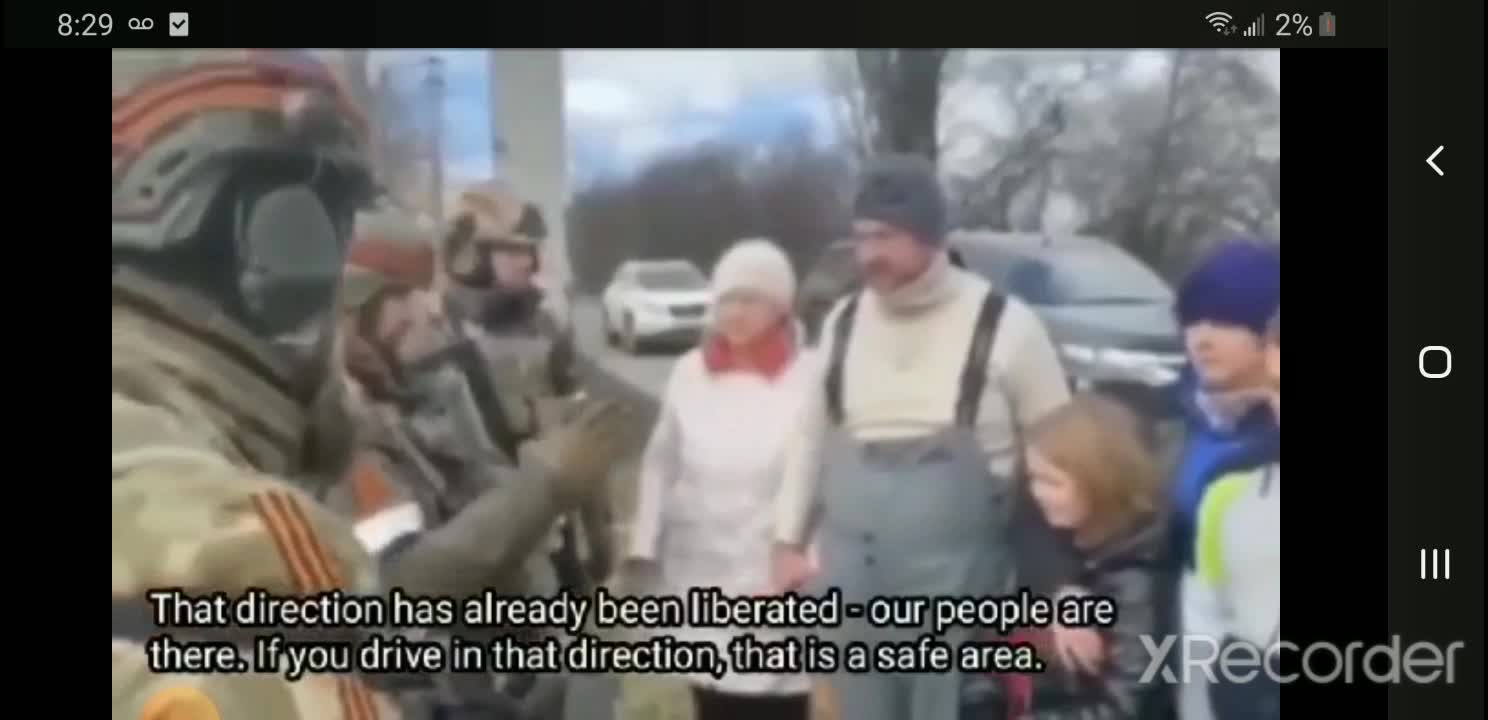 Russian Soldiers liberate Ukraine