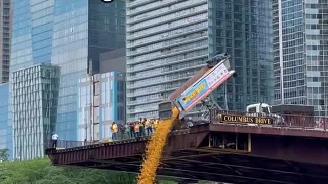Chicago is the only city that keeps dumping stuff into the river